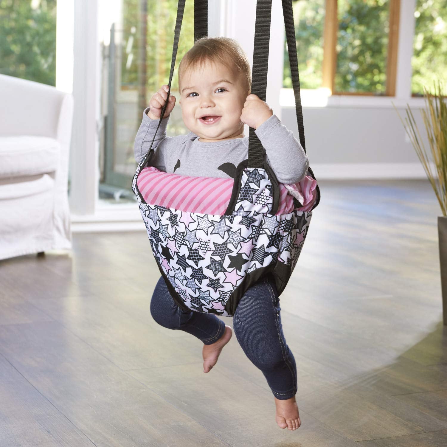 evenflo doorway jumper pink Evenflo Exersaucer Door Jumper- Pink Star – S&D Kids
