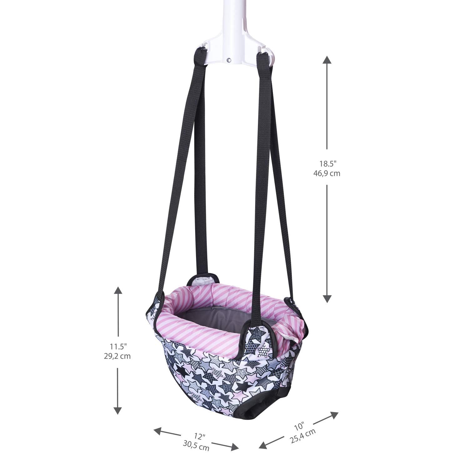 evenflo jumper doorway Evenflo Exersaucer Door Jumper- Pink Star – S&D Kids