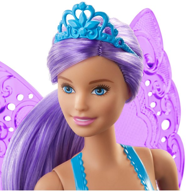 Mattel Barbie™ Dreamtopia Fairy Doll, 12-inch, Purple Hair, with Wings and Tiara