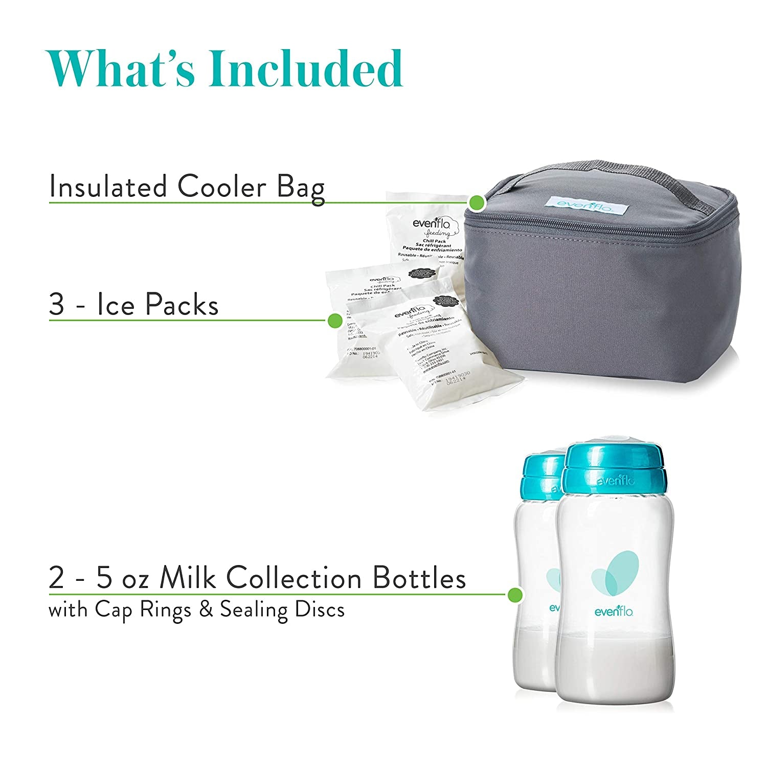 evenflo steam bag Evenflo Insulated Cooler Bag Accessory Kit, Grey – S&D Kids
