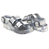 First Steps By Stepping Stones Baby and Infant Boy Sizes 7-10 Grey Camo Buckle Sandal