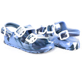 First Steps By Stepping Stones Baby and Infant Boy Sizes 7-10 Navy Camo Buckle Sandal