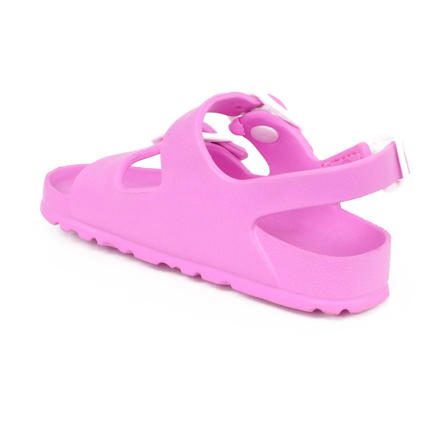First Steps By Stepping Stones Baby and Infant Girl Sizes 4-6 Dark Pink Buckle Sandal