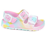 First Steps By Stepping Stones Baby and Infant Girl Sizes 4-6 Tie Dye Buckle Sandal