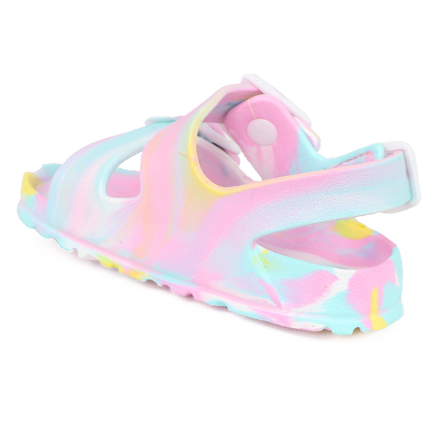 First Steps By Stepping Stones Baby and Infant Girl Sizes 7-10 Tie Dye Buckle Sandal