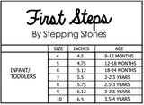First Steps By Stepping Stones Toddler Boys Size 7-10 Stripe Strap Slide Sandal