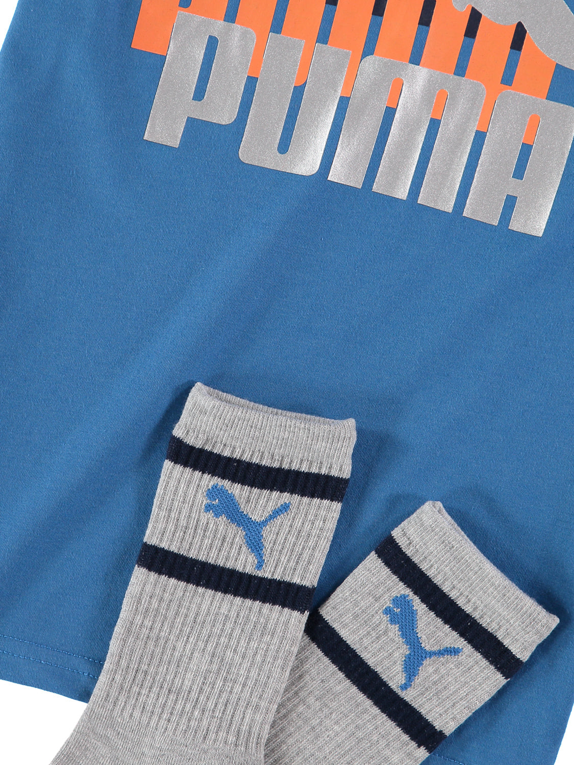 PUMA Boys 8-20 Graphic T-Shirt With Socks