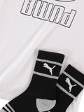 PUMA Boys 4-7 Graphic T-Shirt With Socks