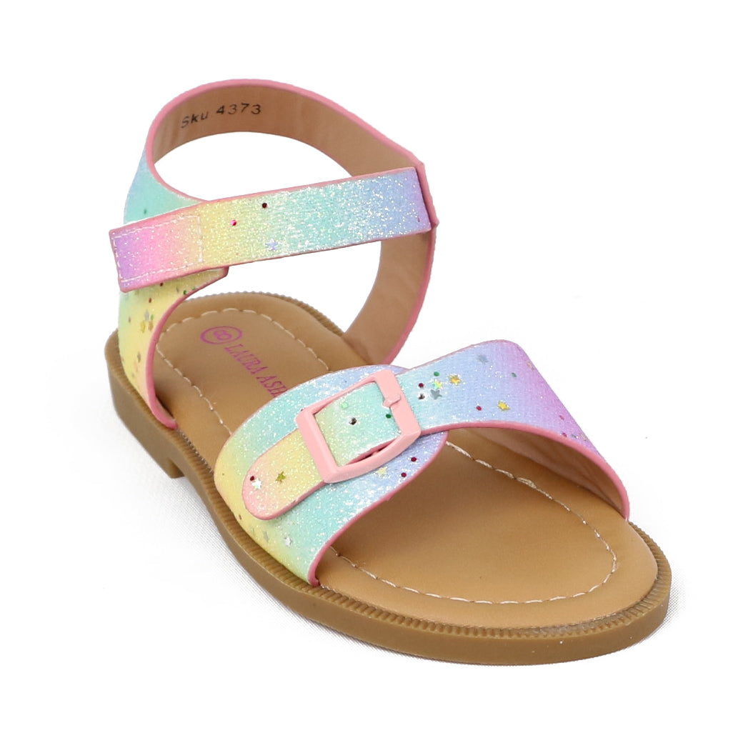 Laura Ashley Toddler Girls 5-10 Tie Dye Buckle Strap Sandal