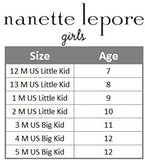 Nanette Lepore Girls Sizes 11-4 T-Strap Rhinestone Studded Sandal (Little Kid/Big Kid)