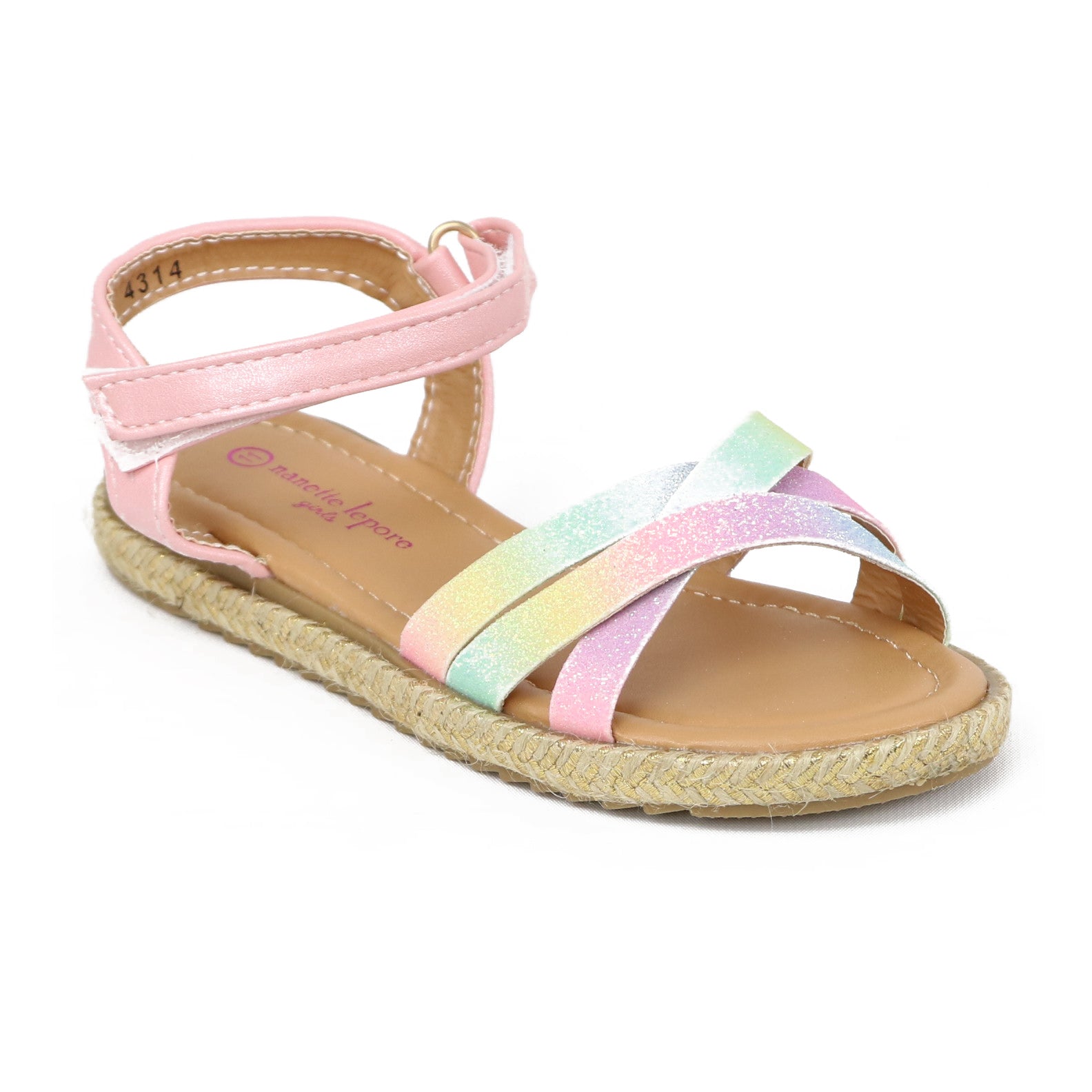 Nanette Lepore Girls Size 11-3 Open Toe Strappy Summer Espadrille Sandals (Little Kid/Big Kid)