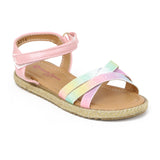 Nanette Lepore Girls Size 11-3 Open Toe Strappy Summer Espadrille Sandals (Little Kid/Big Kid)