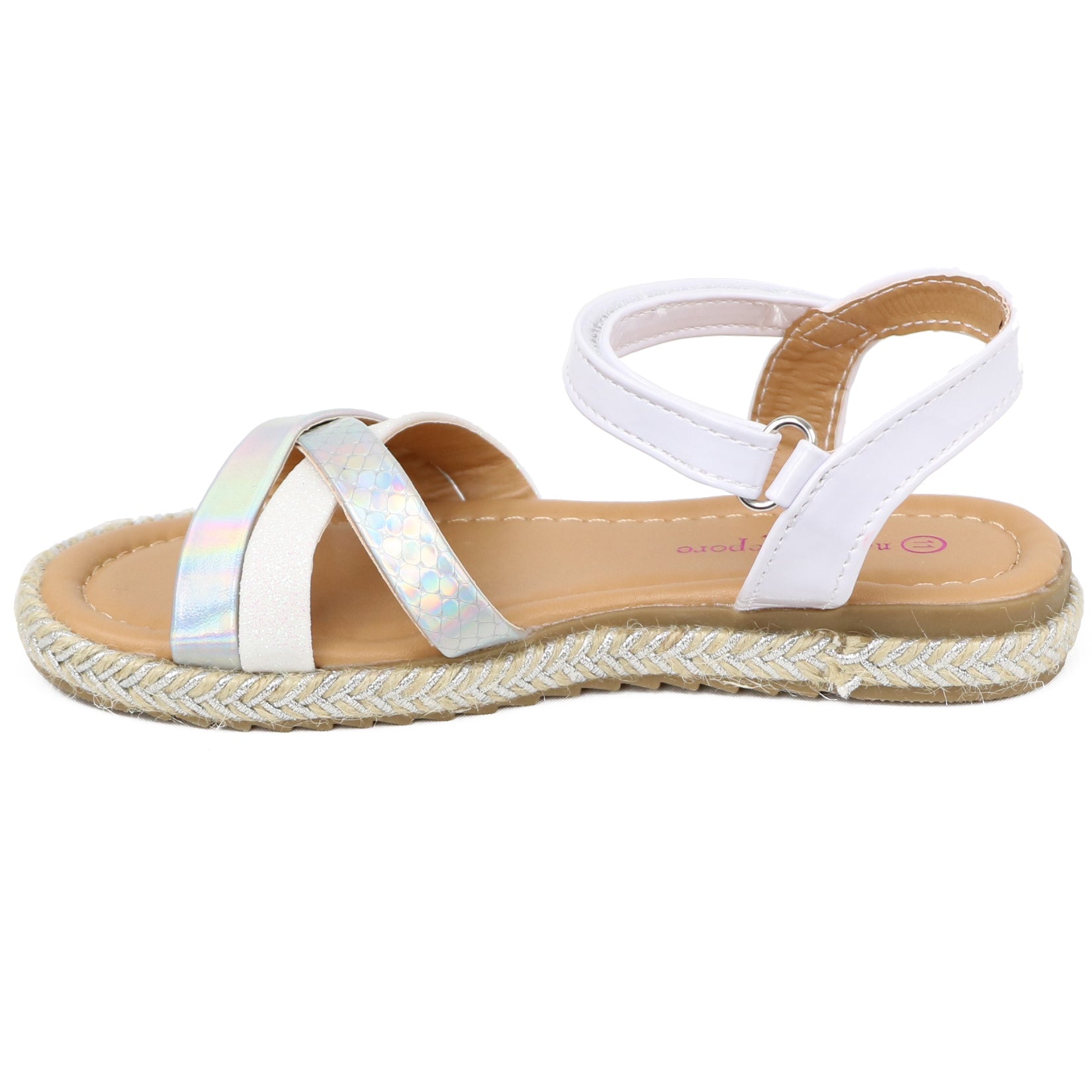 Nanette Lepore Girls Size 11-3 Open Toe Strappy Summer Espadrille Sandals (Little Kid/Big Kid)