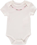 Rene Rofe Girls 0-9 Months Floral Bodysuit Pant Set with Headband