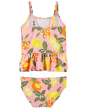 Osh Kosh Girls 2T-4T Lemon Ruffle Tankini