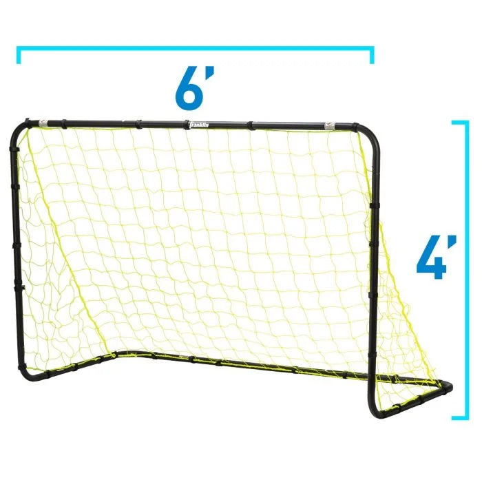 Franklin Black Steel Soccer Goal - 6'x 4'