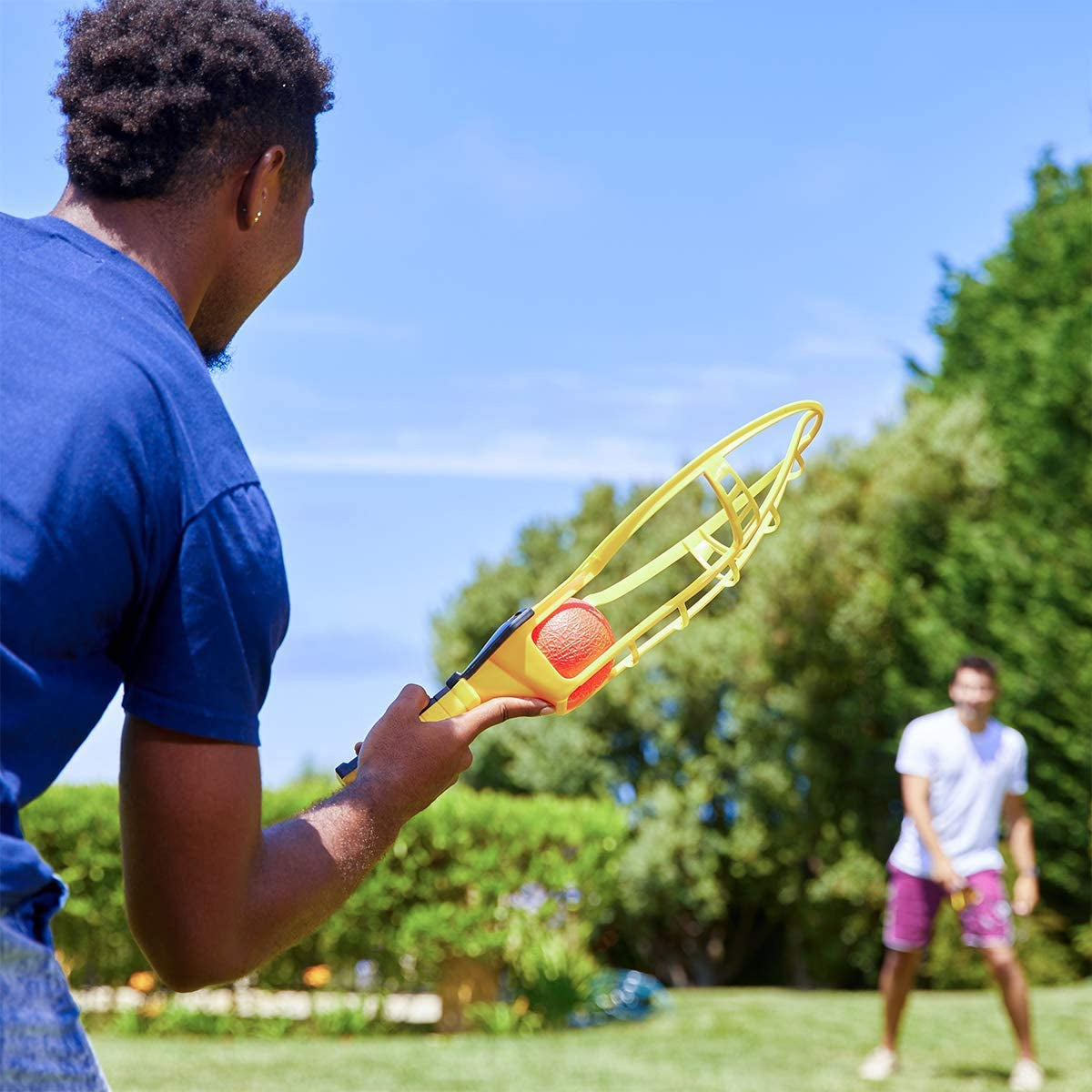 Trac Ball Racket Wham-O Game Time Trac-Ball |2 Rackets & 2 Air Action Balls – S&D Kids