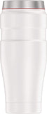 THERMOS Stainless King Vacuum-Insulated Travel Tumbler, 16 Ounce, White