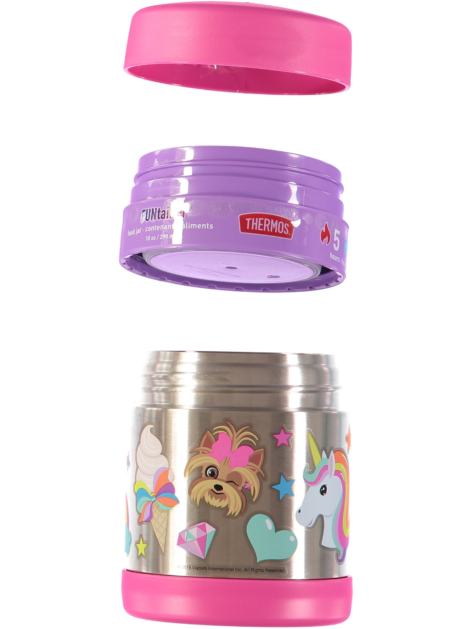 Thermos Funtainer 10 Oz. Pink Stainless Steel Food Jar