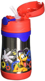 Thermos Stainless Steel 10-Ounce Straw Bottle, Mickey Mouse Clubhouse
