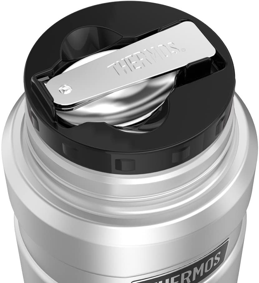 THERMOS Stainless King Vacuum-Insulated Food Jar with Spoon, 16 Ounce, –  S&D Kids