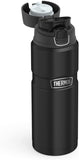 THERMOS Stainless King Vacuum-Insulated Drink Bottle, 24 Ounce, Matte Black