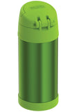 Thermos 12-Ounce Stainless Steel FUNtainer Bottle (Lime Green)