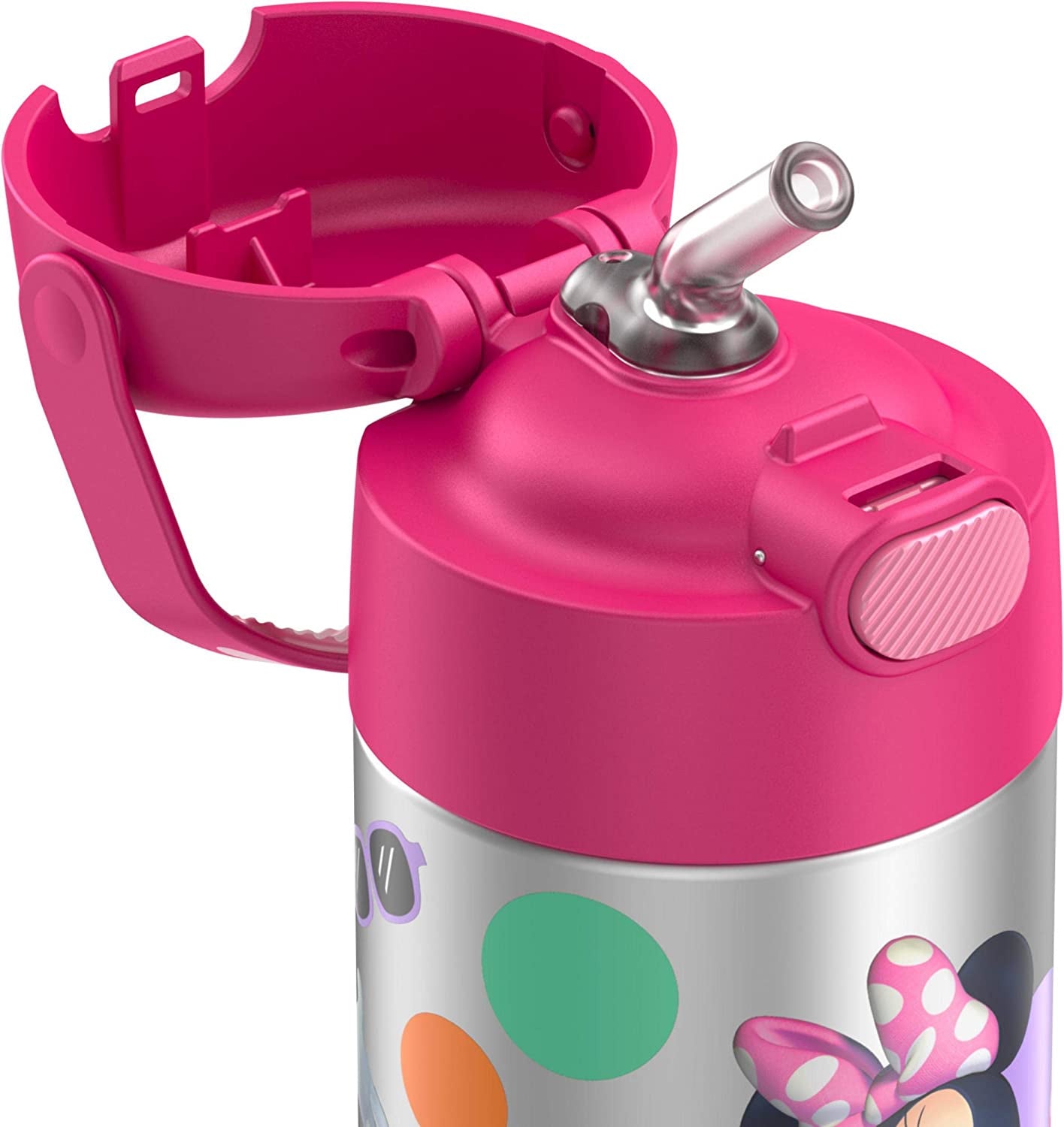 THERMOS FUNTAINER 12 Ounce Stainless Steel Vacuum Insulated Kids Straw  Bottle, Frozen 2