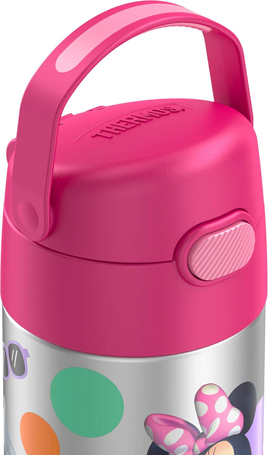 Thermos FUNtainer Vacuum Insulated Stainless Steel Straw Water Bottle 12oz  - Pink