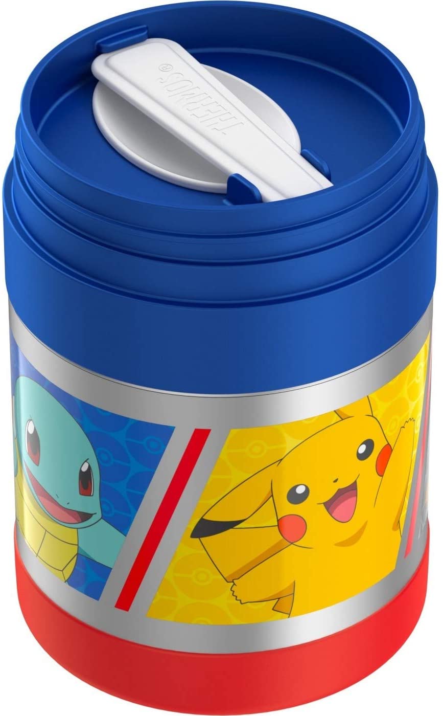  THERMOS FUNTAINER 10 Ounce Stainless Steel Vacuum Insulated Kids  Food Jar with Spoon, Pokemon : Home & Kitchen