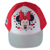 Disney 3D Minnie Mouse Baseball Cap with Glitter Rim