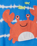 Carters Boys 12-24 Months 1-Piece Crab Loose Fit Footie PJs