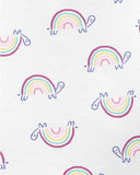Carters Girls 12-24 Months 4-Piece Rainbow Snug Fit Cotton PJs