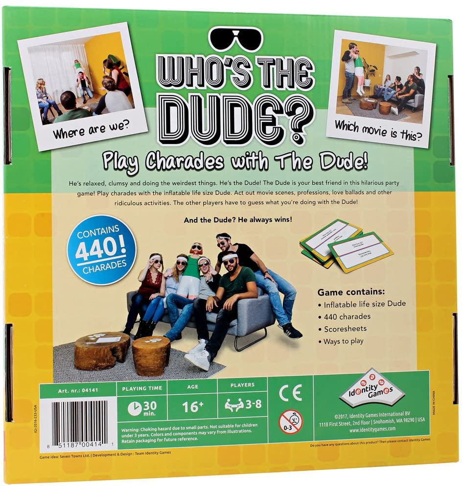 Identity Games Whos The Dude Charades Game