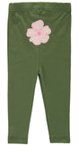 Bon Bebe Girls 0-9 Months Flower Bodysuit Pant Set with Hat