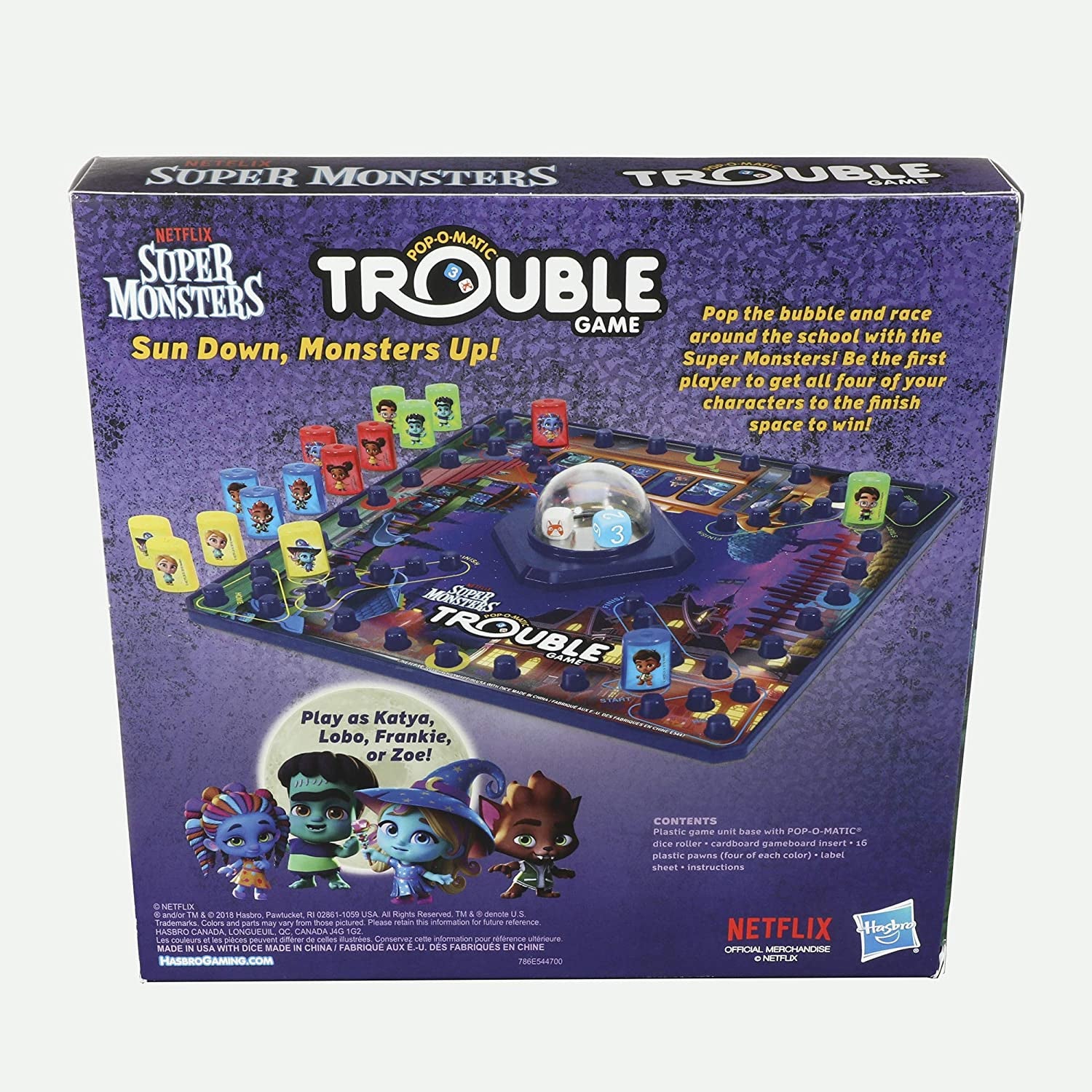 Hasbro Games Trouble: Netflix Super Monsters Edition Board Game