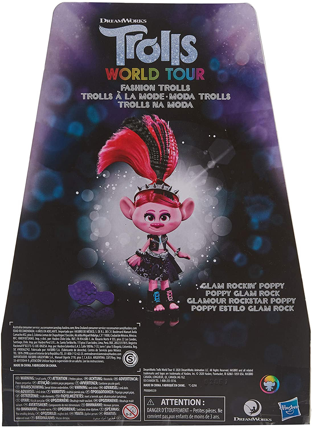  Dreamworks Trolls World Tour Carry Along Plastic Case