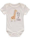 Rene Rofe Baby Boys 0-9 Months Short Sleeve Bodysuit, 5-Pack