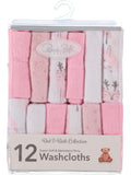 Rene Rofe Baby Bed & Bath Collection Terry Washcloths, 12 Pack