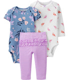 Carters Girls 0-24 Months 3-Piece Owl Outfit Set