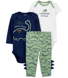 Carters Boys 0-24 Months 3-Piece Dinosaur Outfit Set