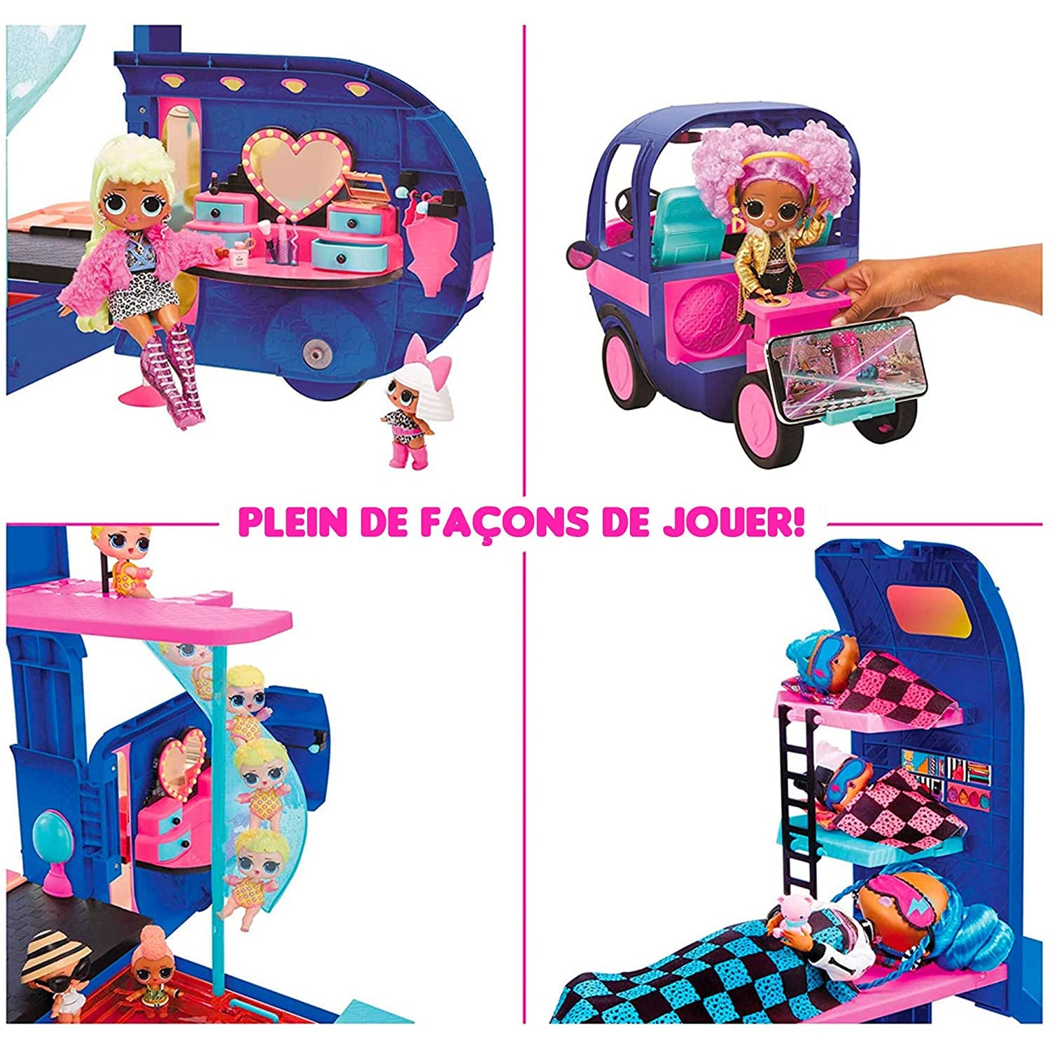 LOL Surprise 2-in-1 Glamper Fashion Camper With 55+ Surprises, Great Gift  for Kids Ages 4 5 6+ 