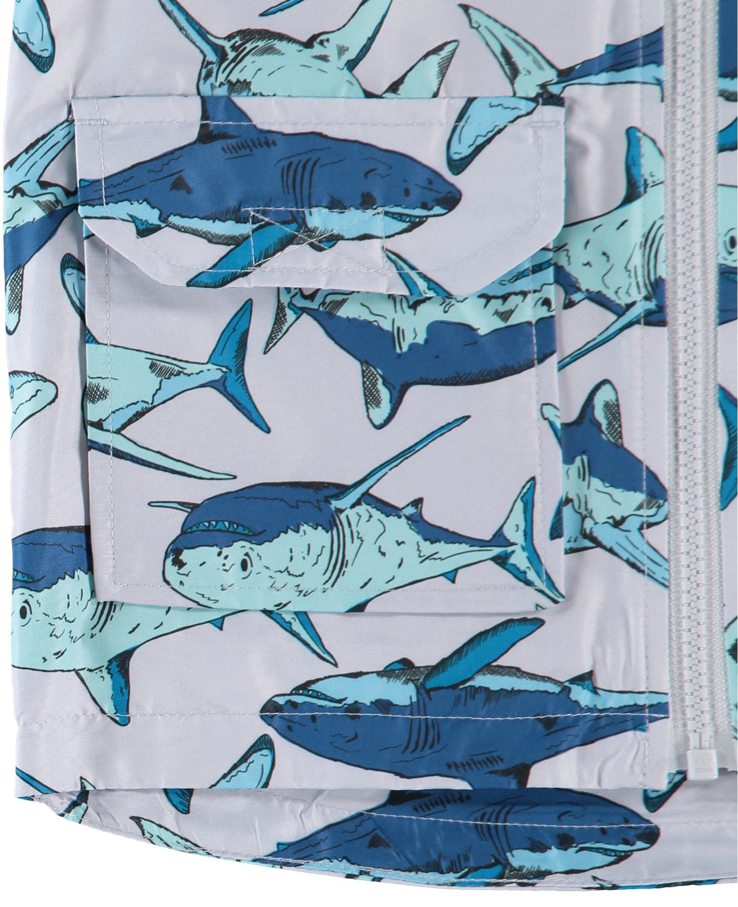 Carters Boys 4-7 Shark Print Rainslicker
