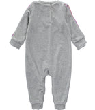 Juicy Couture Girls Infant Velour Rainbow Taping Logo Coverall