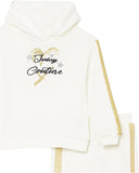 Juicy Couture Girls 7-16 Heart Hooded Jogger Set