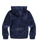 Juicy Couture Girls Velour Hooded Zip Jog Set