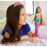 Mattel Barbie Dreamtopia™ Mermaid Doll, 12-inch, Teal and Pink Hair, with Tiara