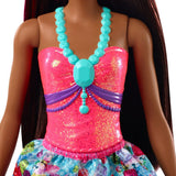 Mattel Barbie Dreamtopia™ Princess Doll, 12-inch, Brunette with Pink Hairstreak