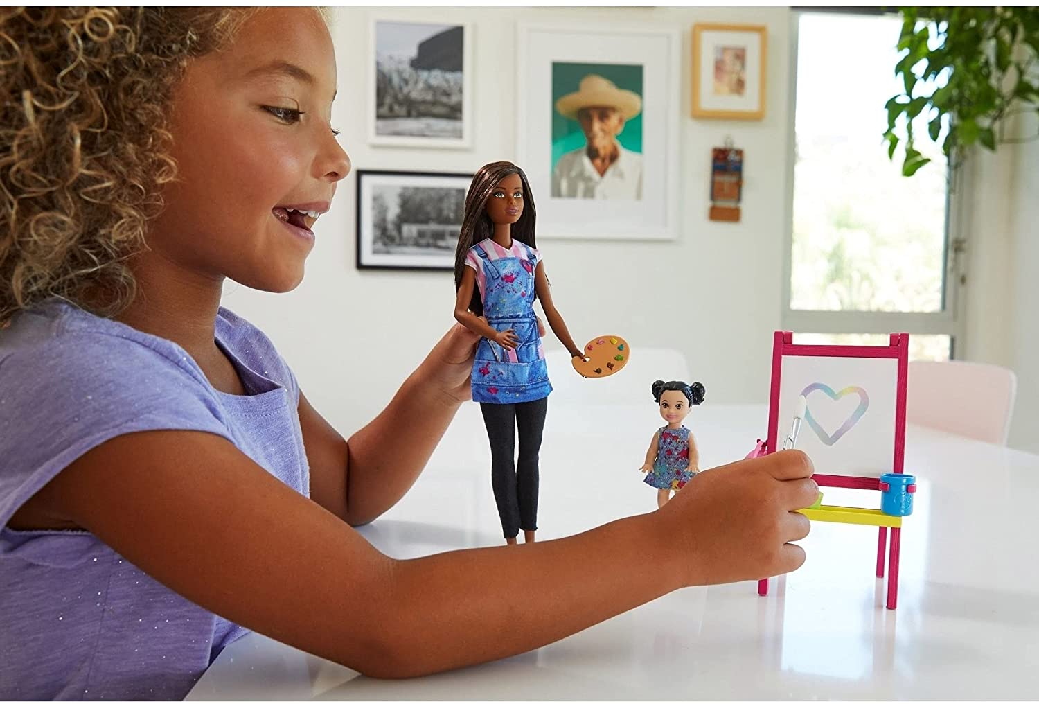 Mattel Barbie® Art Teacher Playset with Brunette Doll, Easel and Accessories