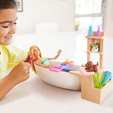 Mattel Barbie® Fizzy Bath Doll & Playset, Blonde, with Tub, Puppy & More